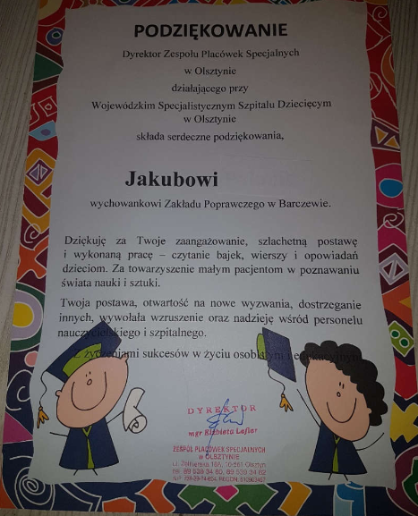Ilustracja do aktualności Podziękowania
