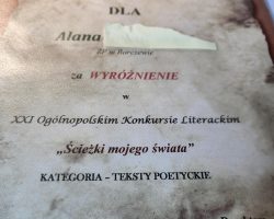 Ilustracja do artykułu WYRÓŻNIENIE DLA ALANA