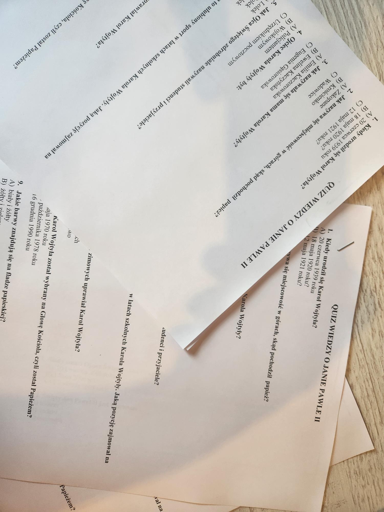 Ilustracja do aktualności Quiz wiedzy o Papieżu Polaku